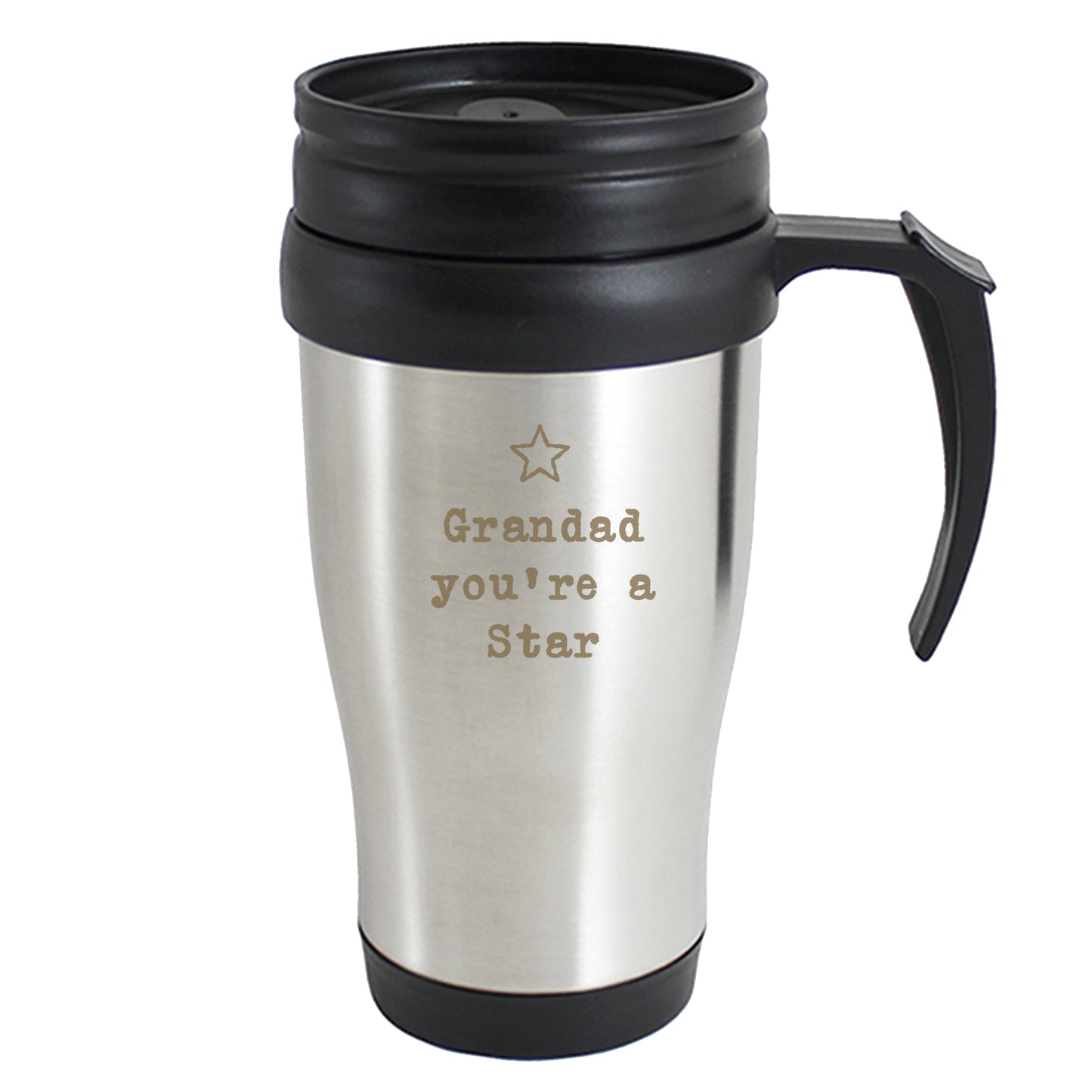 Personalised Star Metal Travel Mug