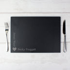 Personalised Heart Motif Slate Placemat