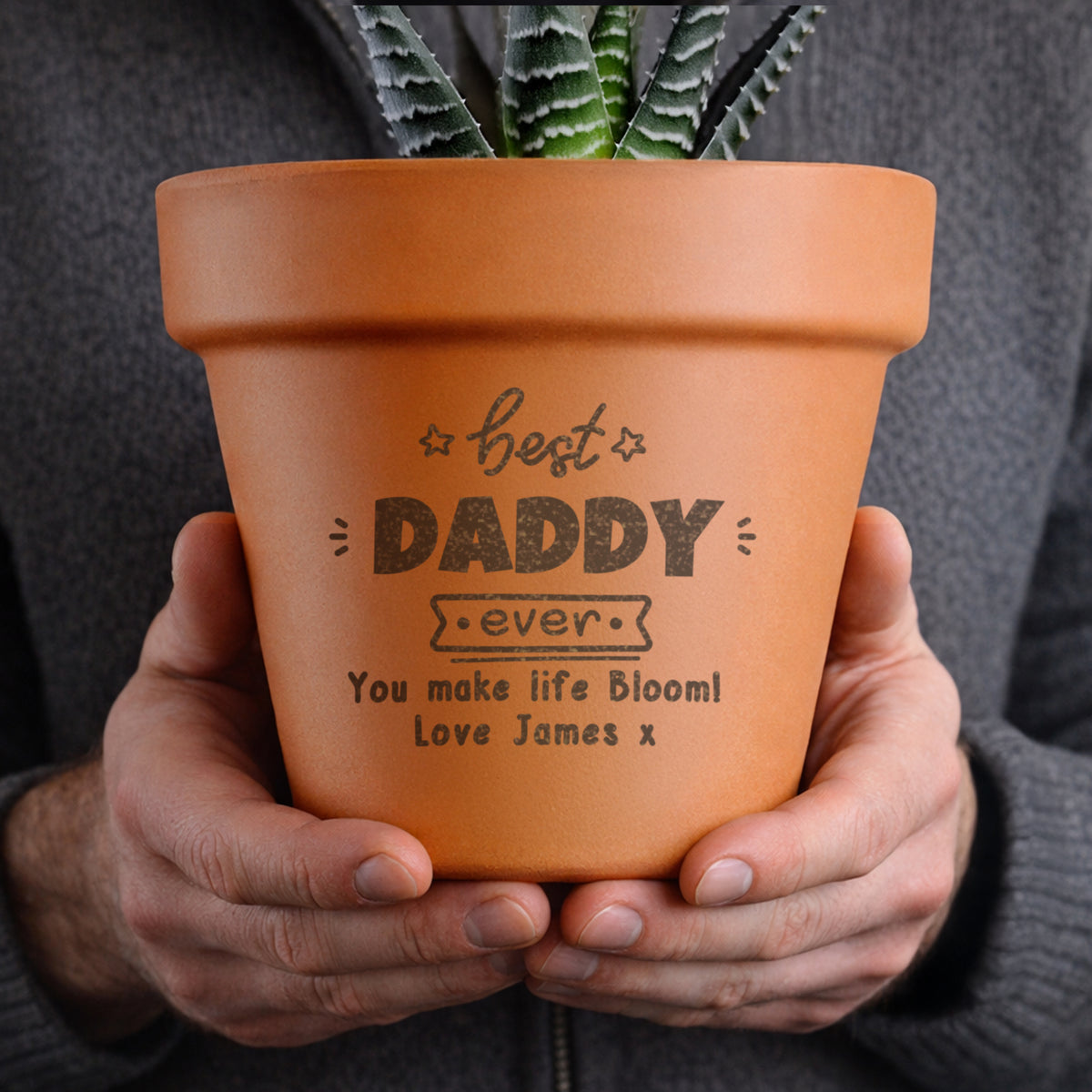 Personalised Best Ever Terracotta Plant Pot