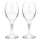 Personalised Years As... Wine Glass Set