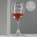 Personalised You Are The Best Wine Glass