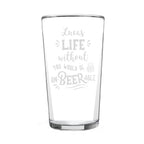 Personalised Un-beer-able Pint Glass