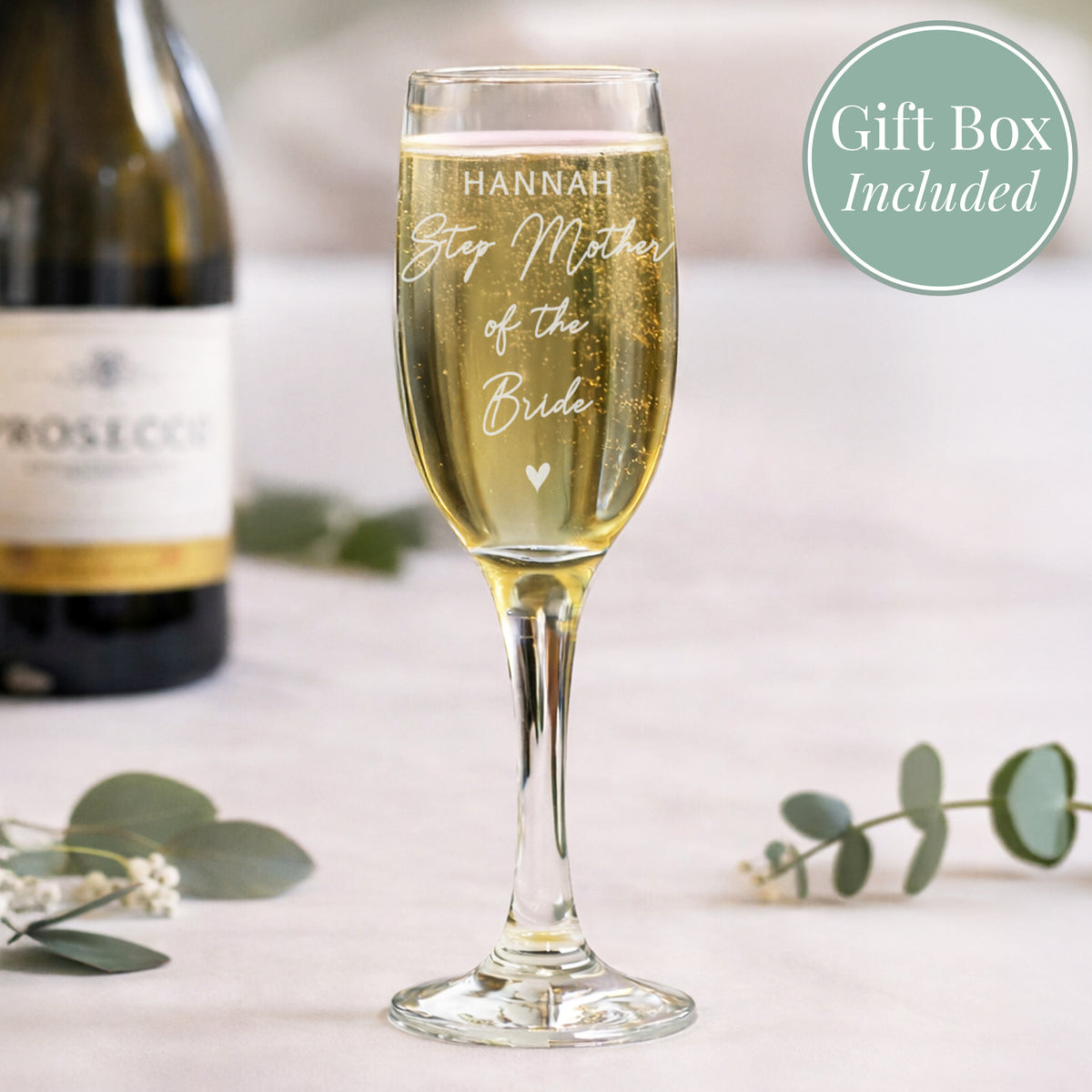 Personalised Free Text Wedding Flute