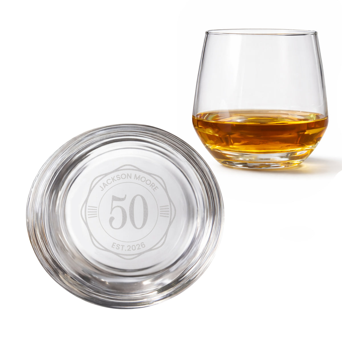 Personalised Base Engraved Big Age Tumbler