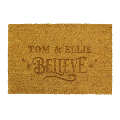 Personalised Believes Rectangle Indoor Doormat