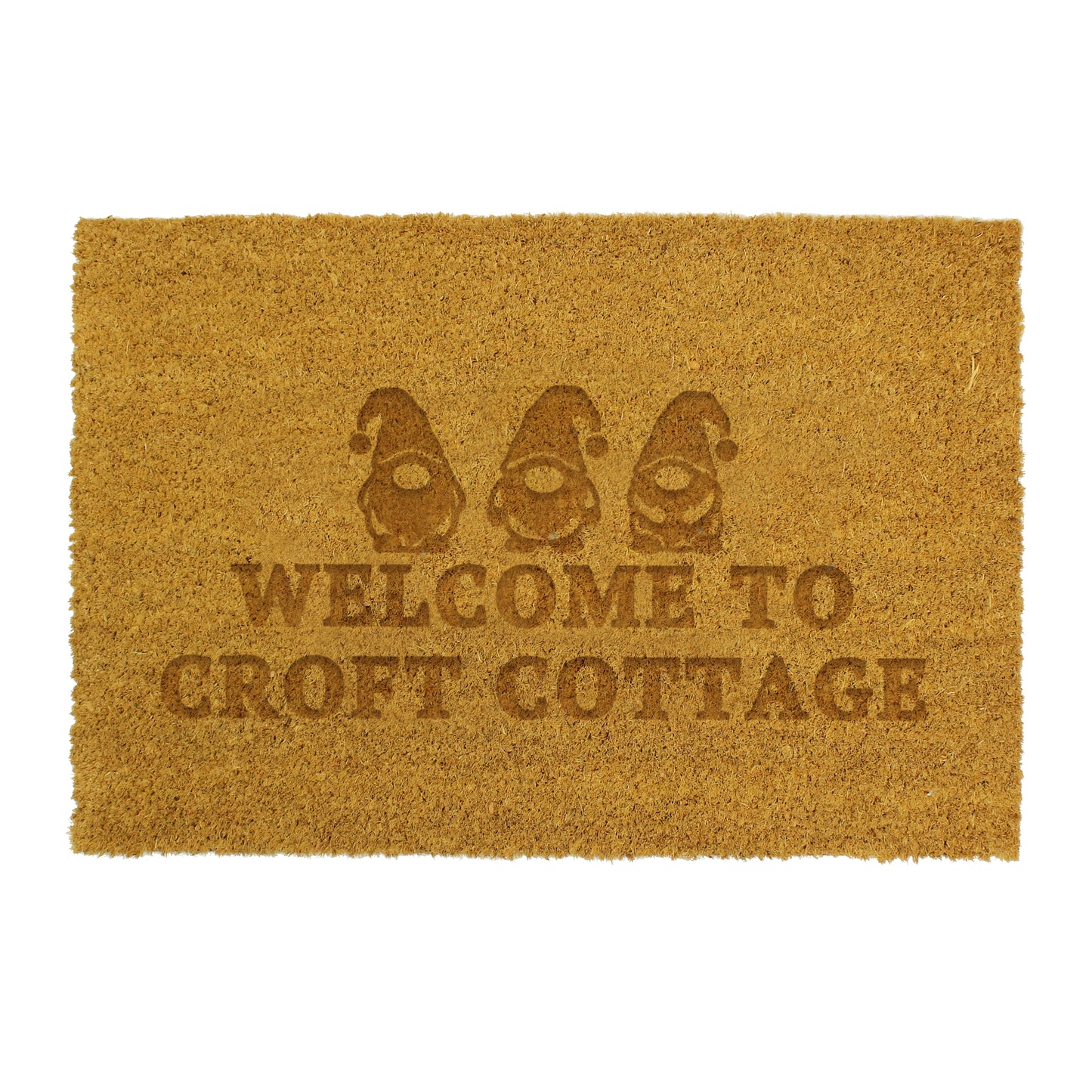 Personalised Gonk Rectangle Indoor Doormat