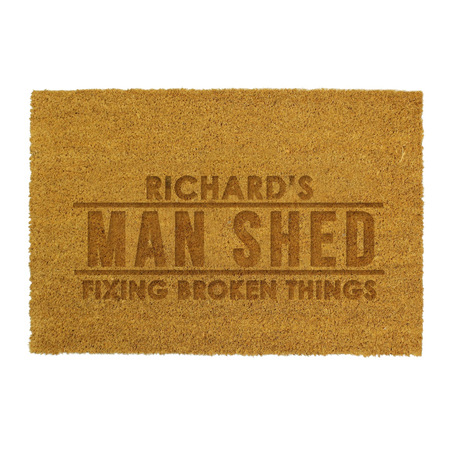 Personalised Bold Rectangle Indoor Doormat