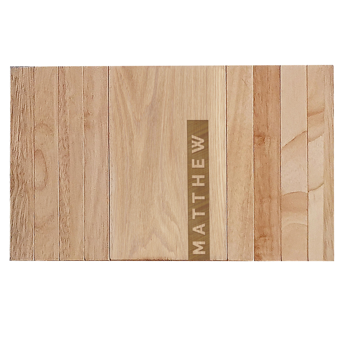 Personalised Name Strip Wooden Sofa Tray