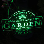 Personalised Garden Sign Outdoor Solar Light