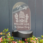 Personalised Home Outdoor Solar Light
