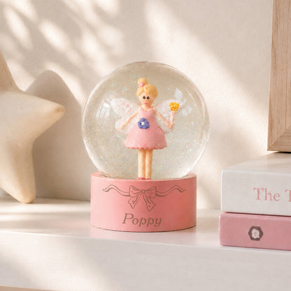 Personalised Bow Fairy Snow Globe
