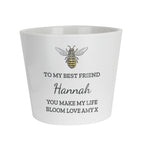Personalised Bee Large Plant Pot