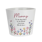 Personalised Pretty Floral Large Plant Pot