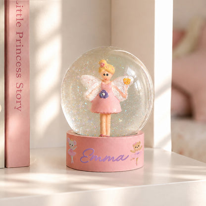 Personalised Nutcracker Characters Fairy Snow Globe