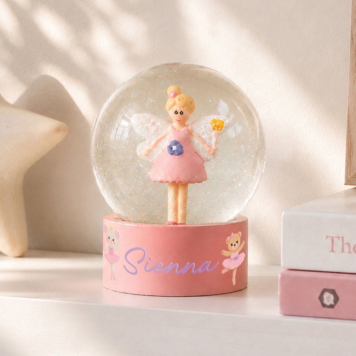 Personalised Nutcracker Characters Fairy Snow Globe