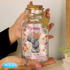 Personalised Me to You Flowery LED Light Up Jar