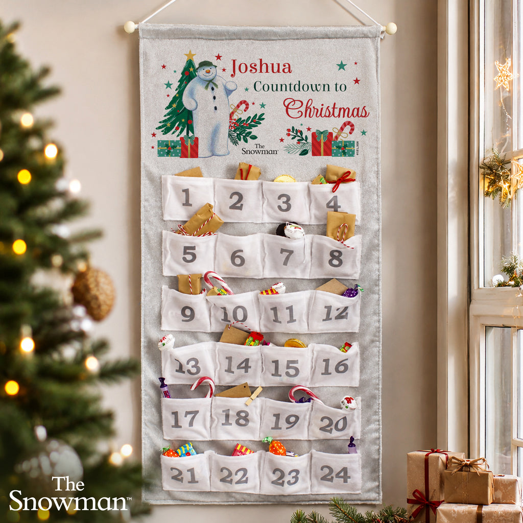 Personalised The Snowman Christmas Wishes Advent Calendar