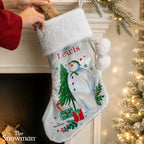 Personalised The Snowman Christmas Wishes Stocking