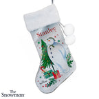 Personalised The Snowman Christmas Wishes Stocking