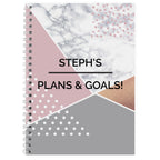Personalised Geometric A5 Notebook
