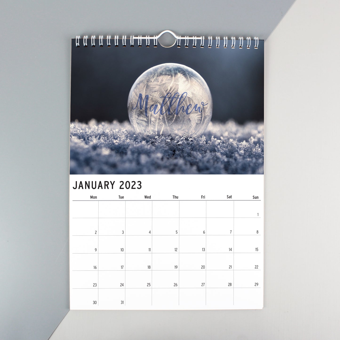 Personalised Outdoors Desk Calendar