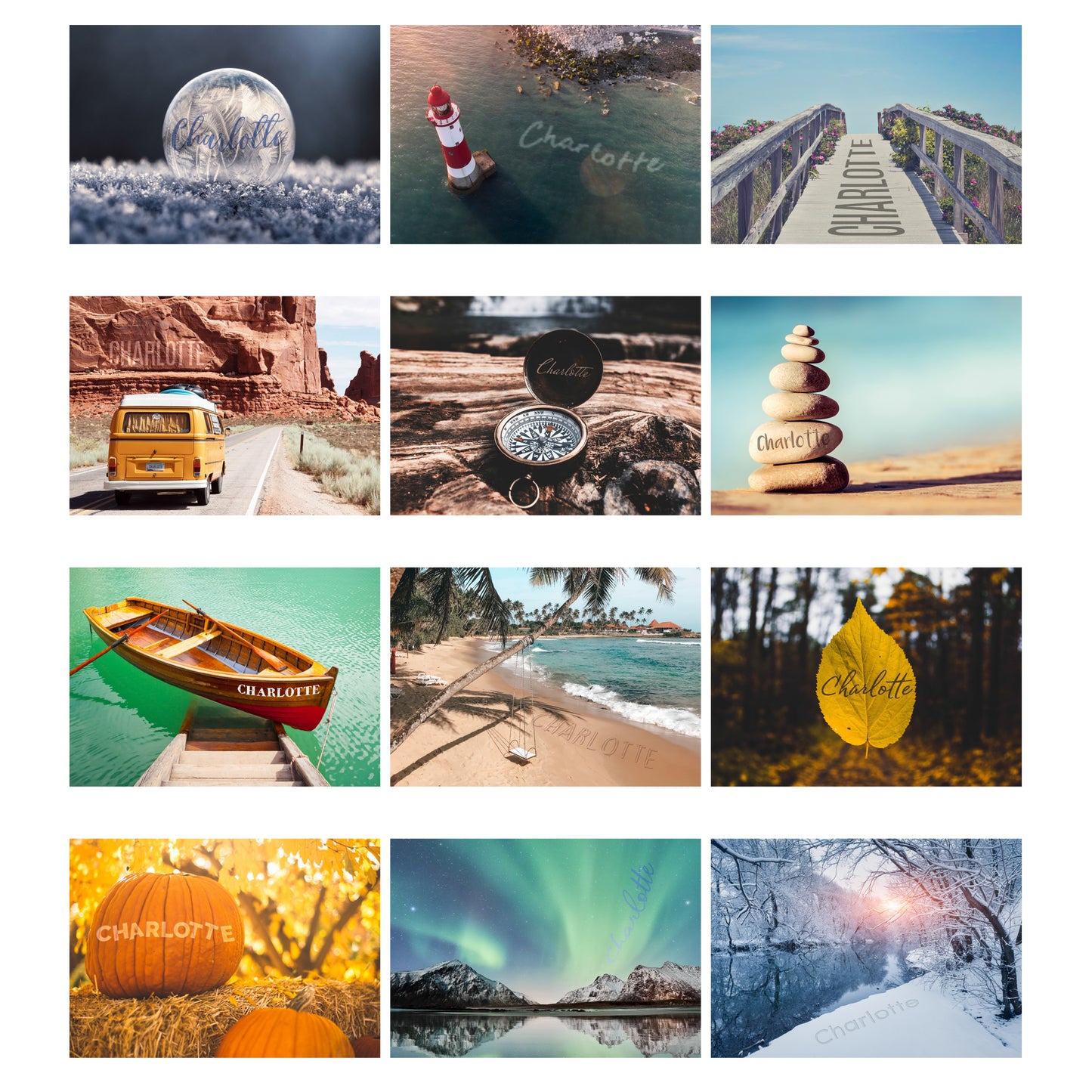 Personalised Outdoors Desk Calendar