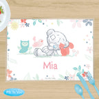Personalised Tiny Tatty Teddy Woodland Animal Placemat