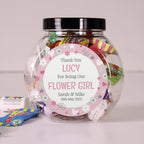 Personalised Flower Girl Sweet Jar