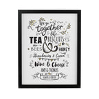 Personalised We go Together Black Poster Frame