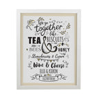 Personalised We go Together White Poster Frame