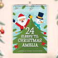 Personalised 24 Sleeps Christmas Activity Advent Calendar