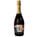 Personalised Photo Upload Heart Prosecco