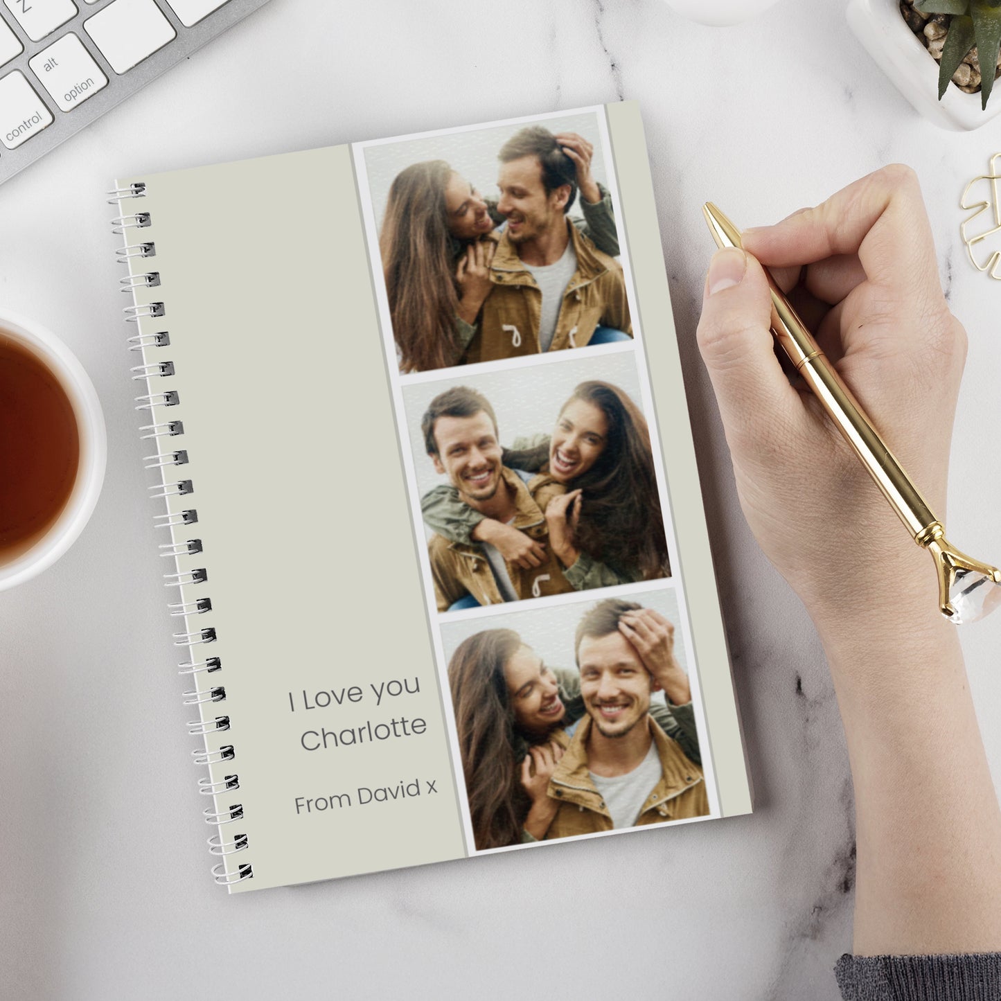 Personalised Photo Upload Strip Notebook