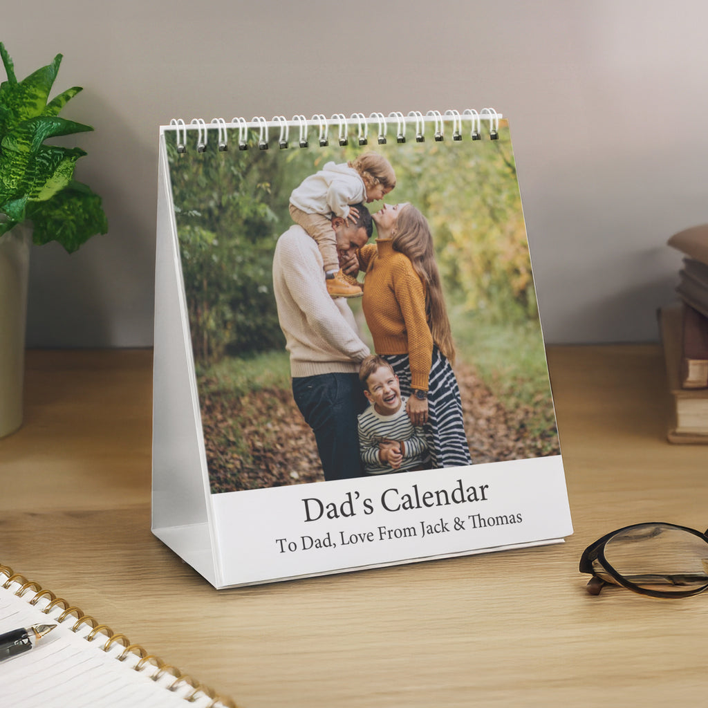 Personalised Photo Upload Desk Calendar