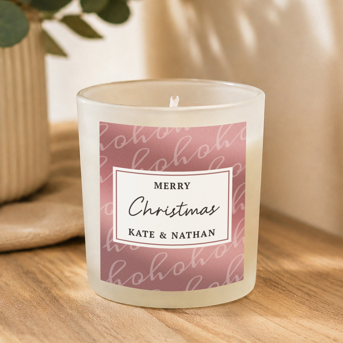 Personalised Ho Ho Ho Candle Jar