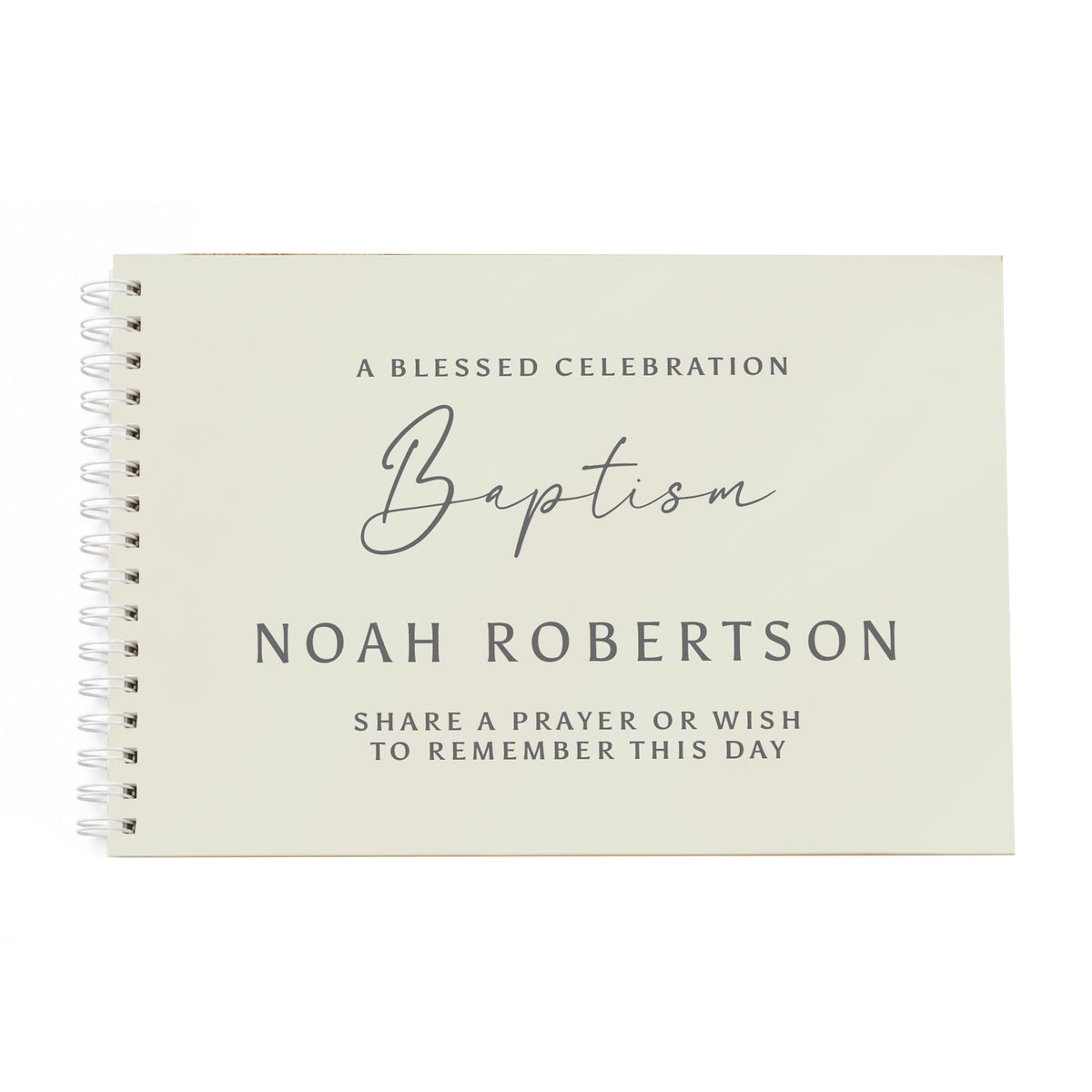 Personalised Natural Guest Book