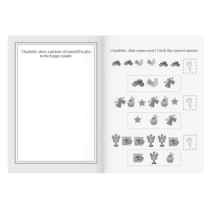 Personalised Pink A4 Wedding Activity & Colouring Book