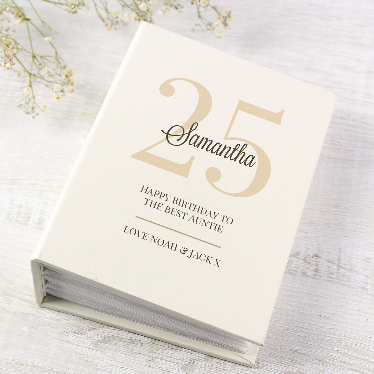 Personalised Big Birthday 6x4 Photo Album with Sleeves