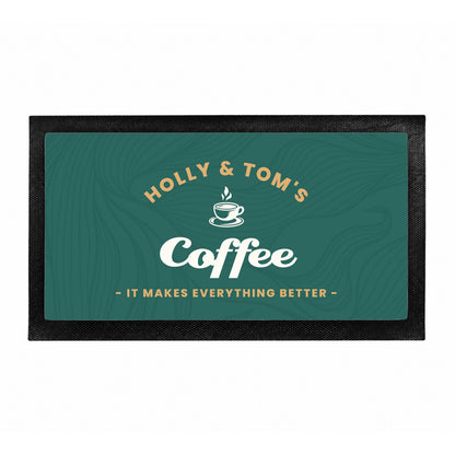 Personalised Drinks Station Mat