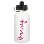 Personalised Pink Name Drinks Bottle