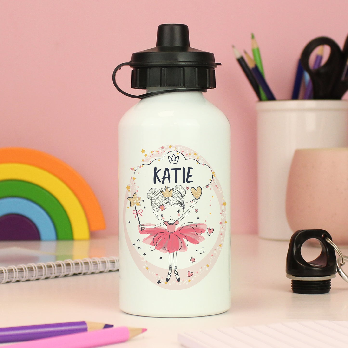 Personalised Princess Ballerina Drinks Bottle