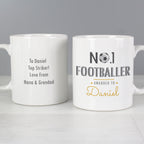 Personalised No.1 Footballer Mug