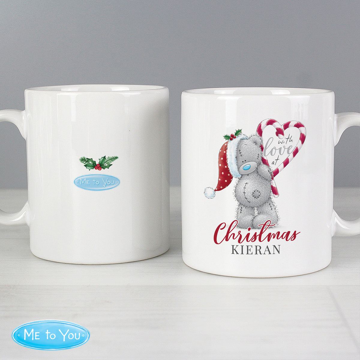 Personalised Me To You 'With Love At Christmas' Couples Mug Set