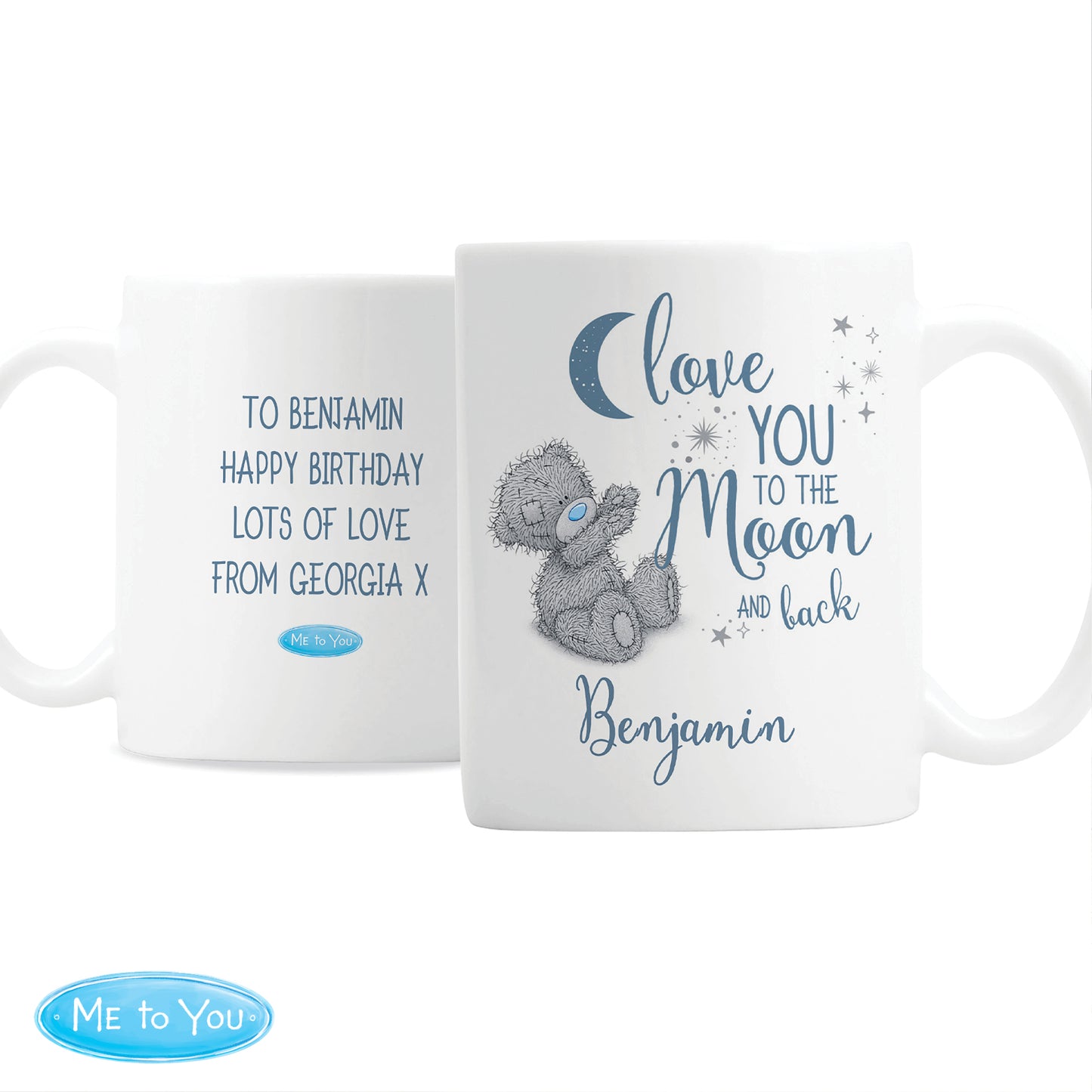 Personalised Me to You 'Love You to the Moon and Back' Mug