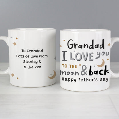 Personalised To the Moon and Back Mug