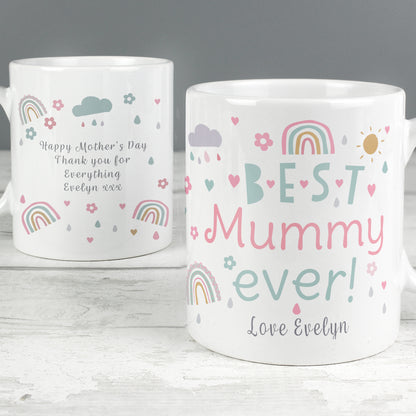 Personalised Best Ever Rainbows & Sunshine Mug