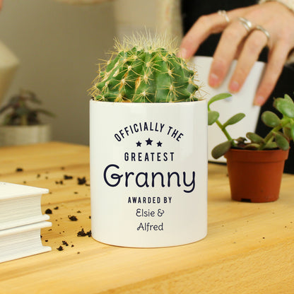Personalised Officially The Greatest Ceramic Storage Pot