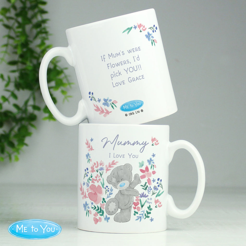 Personalised Me To You Pastel Floral Mug
