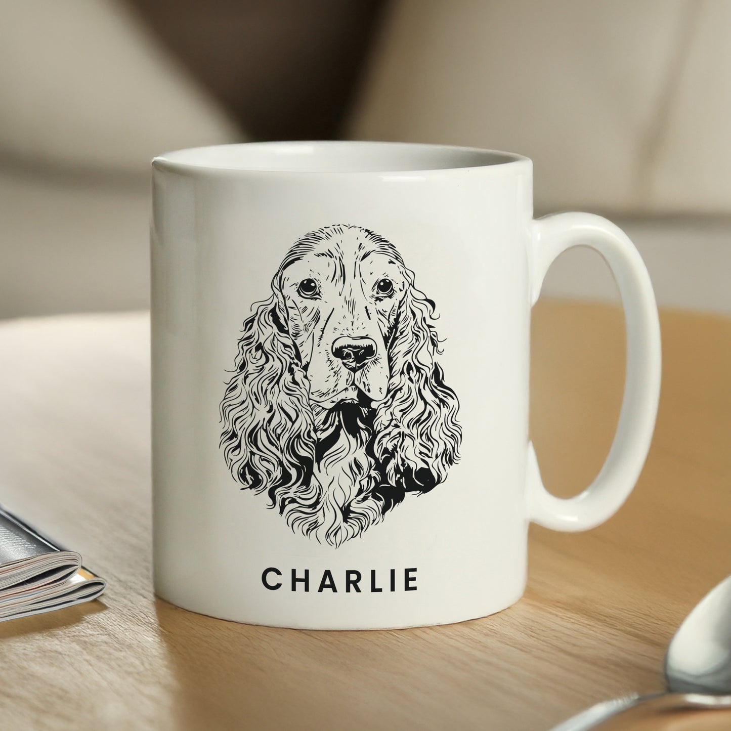 Personalised Dog Mug – Choose from 16 Dog Breeds | Custom Name & Message