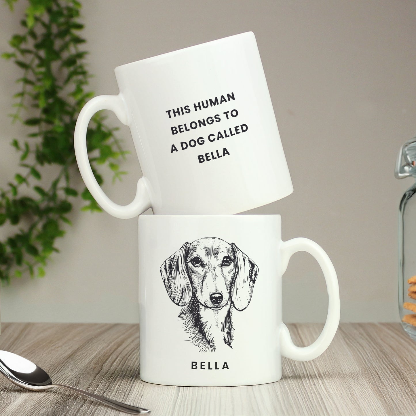 Personalised Dog Mug – Choose from 16 Dog Breeds | Custom Name & Message